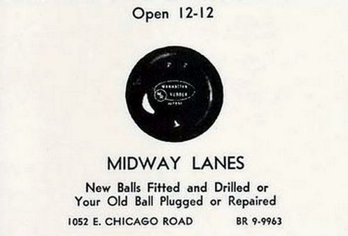 Midway Lanes - 1961 Coldwater Yearbook Ad
